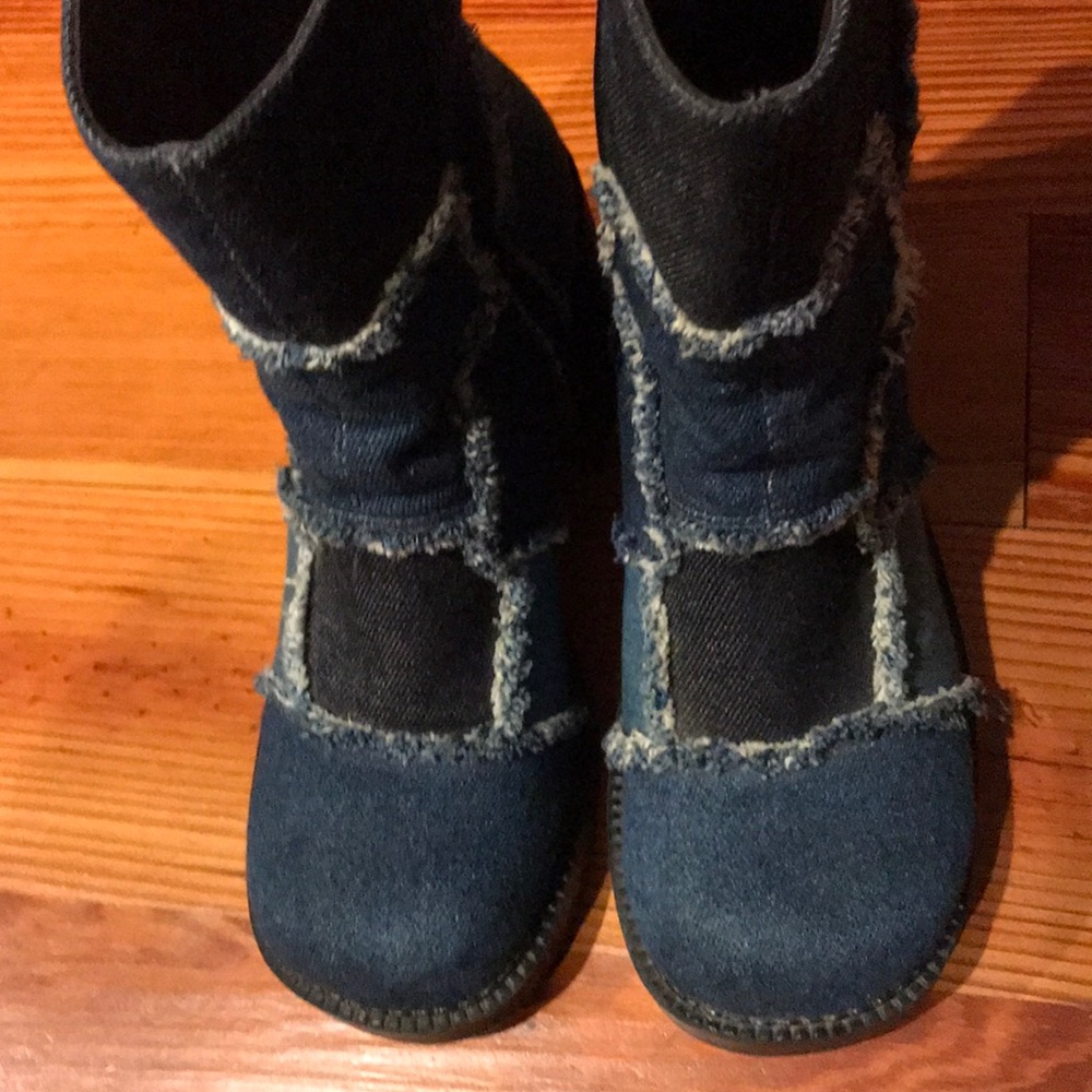 Denim Patchwork 90’s Boot - image 1